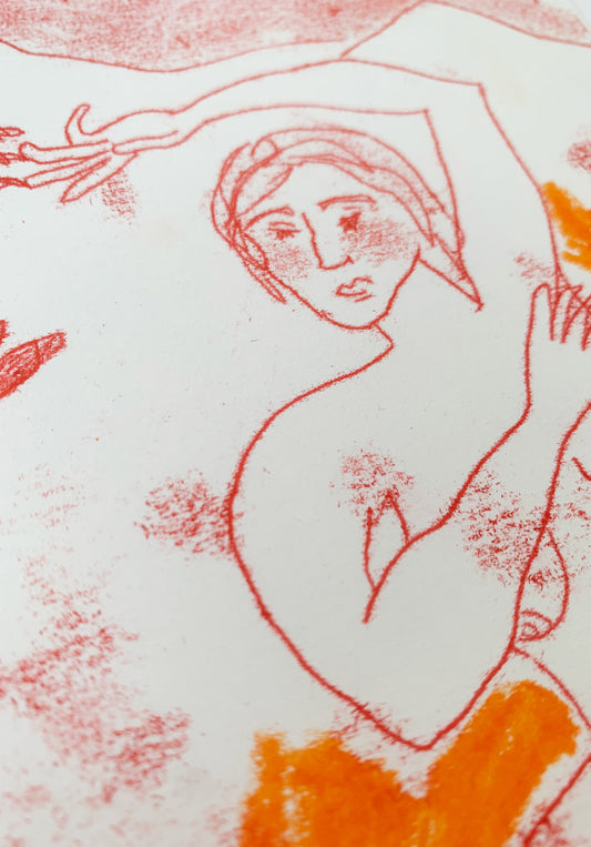 The Beast Are Within Me and I'l Let Them Grow, Monoprint #4