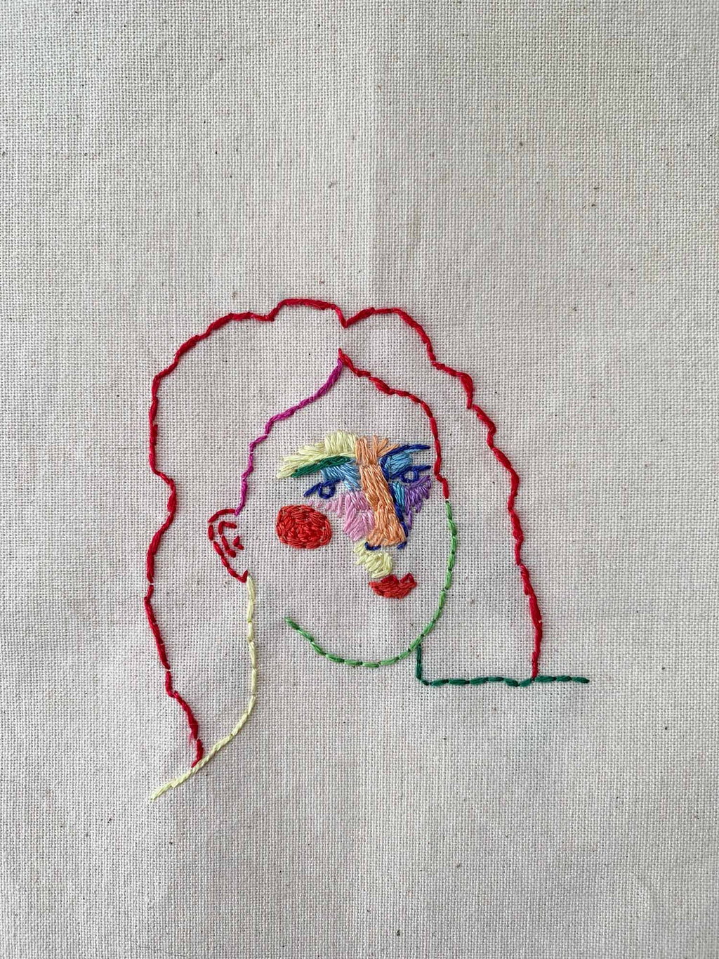 Mini Embroidered Portrait #3