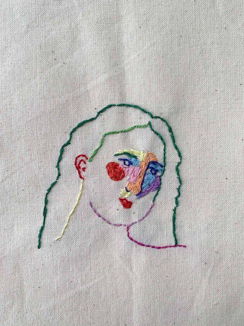 Mini Embroidered Portrait #2