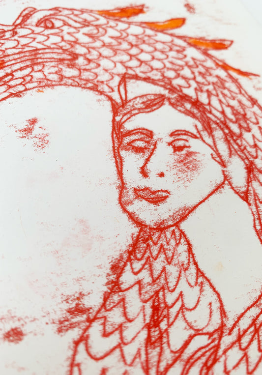 The Beast Are Within Me and I'l Let Them Grow, Monoprint #1