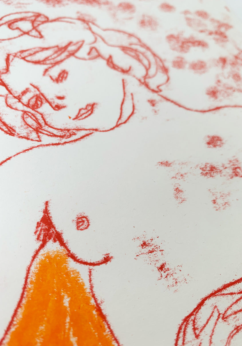 The Beast Are Within Me and I'l Let Them Grow, Monoprint #6