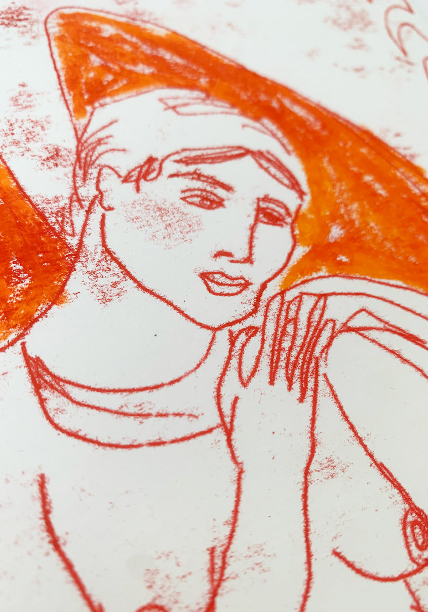 The Beast Are Within Me and I'l Let Them Grow, Monoprint #7