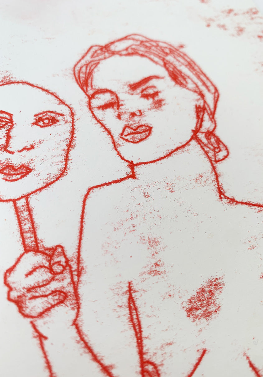 The Beast Are Within Me and I'l Let Them Grow, Monoprint #8