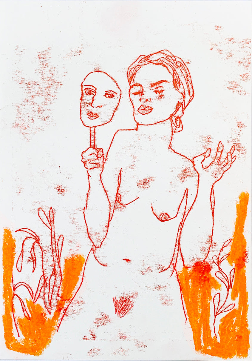 The Beast Are Within Me and I'l Let Them Grow, Monoprint #8