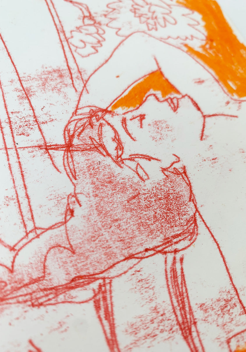 The Beast Are Within Me and I'l Let Them Grow, Monoprint #9